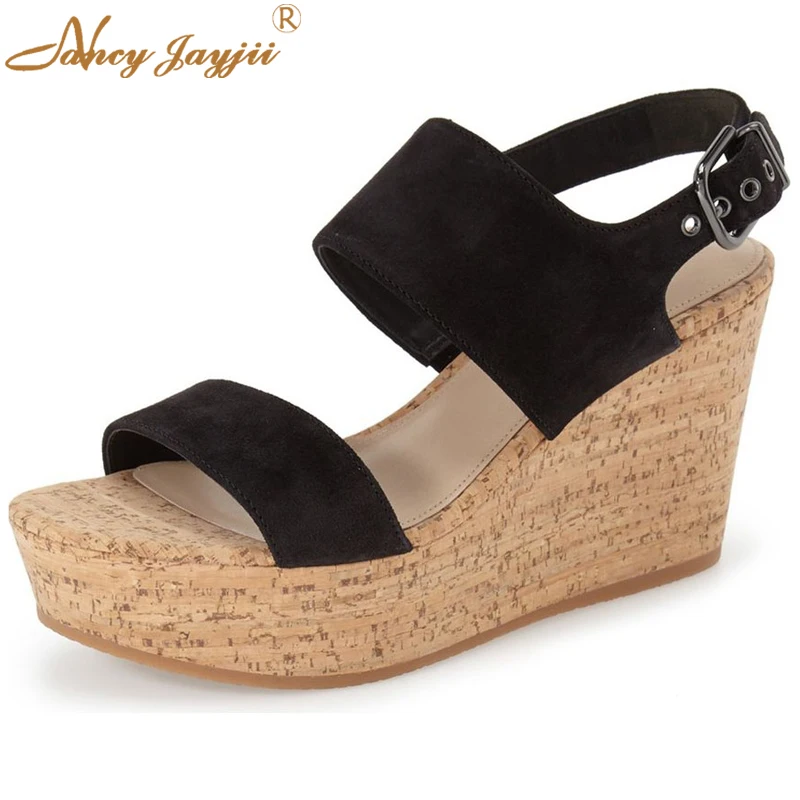 Nancyjayjii Fur Suede Sandals Summer Women High Heels Platform Black Wedge Sexy Sandals Woman Non-Leather Casual Shoes Zapatos
Nancyjayjii Fur Suede Sandals Summer Women High Heels Platform Black Wedge Sexy Sandals Woman Non-Leather Casual Shoes Zapatos
