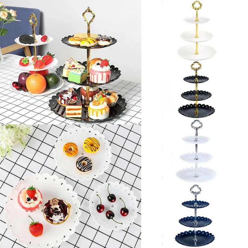 4 Color Detachable Fruit Plate Cake Stand (Plate Included) PP Plastic 3 Layers Wedding Cake Plate Stand Cake Fruits Placed Tool
4 Color Detachable Fruit Plate Cake Stand (Plate Included) PP Plastic 3 Layers Wedding Cake Plate Stand Cake Fruits Placed Tool