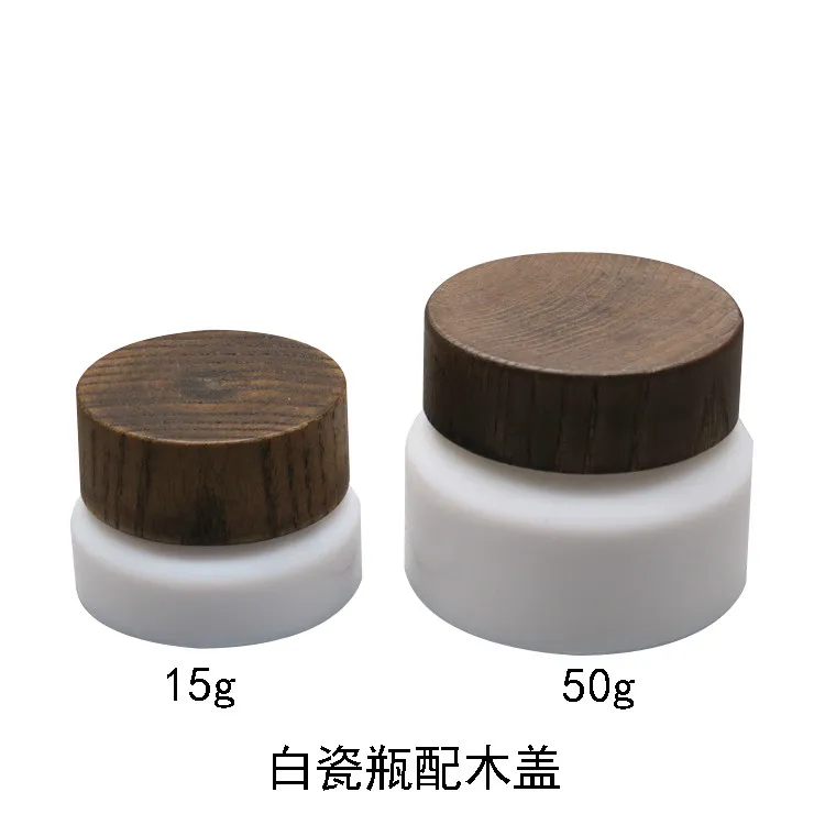 20pcs 15/50g White Porcelain Glass Bottle with Wooden Cover Cosmetic Bottle Cream Cream Bottle
20pcs 15/50g White Porcelain Glass Bottle with Wooden Cover Cosmetic Bottle Cream Cream Bottle