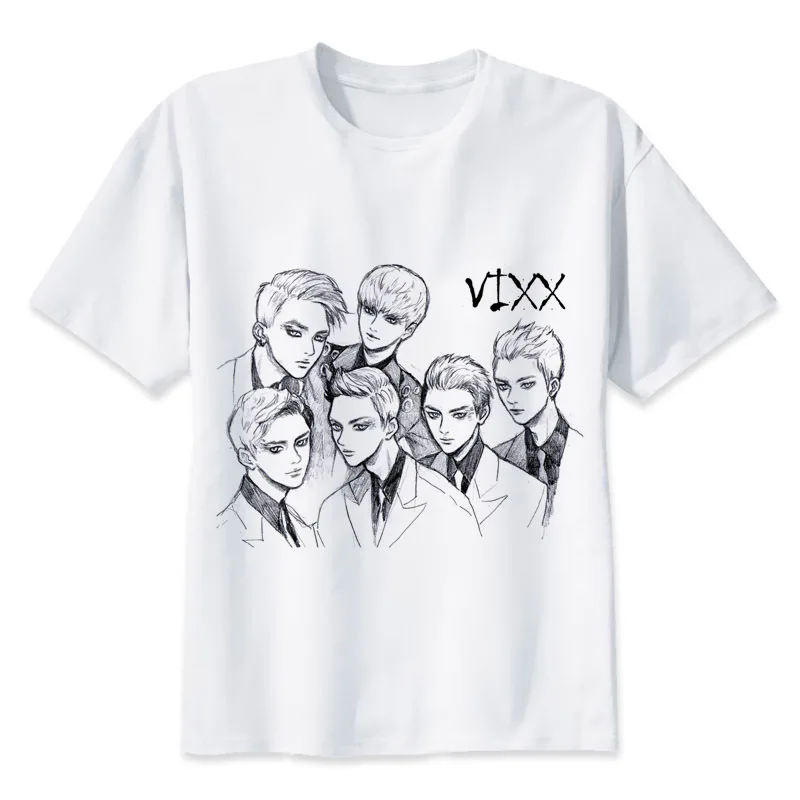 Vixx Футболка мужская футболка с аниме мужские топы коротким рукавом для мальчиков