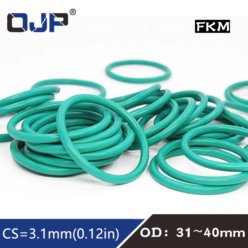 5PCS/lot Rubber Ring Green FKM O ring Seal 3.1mm Thickness OD31/32/33/34/35/36/37/38/39/40mm ORings Seal Oil Ring Gasket Washer
5PCS/lot Rubber Ring Green FKM O ring Seal 3.1mm Thickness OD31/32/33/34/35/36/37/38/39/40mm ORings Seal Oil Ring Gasket Washer