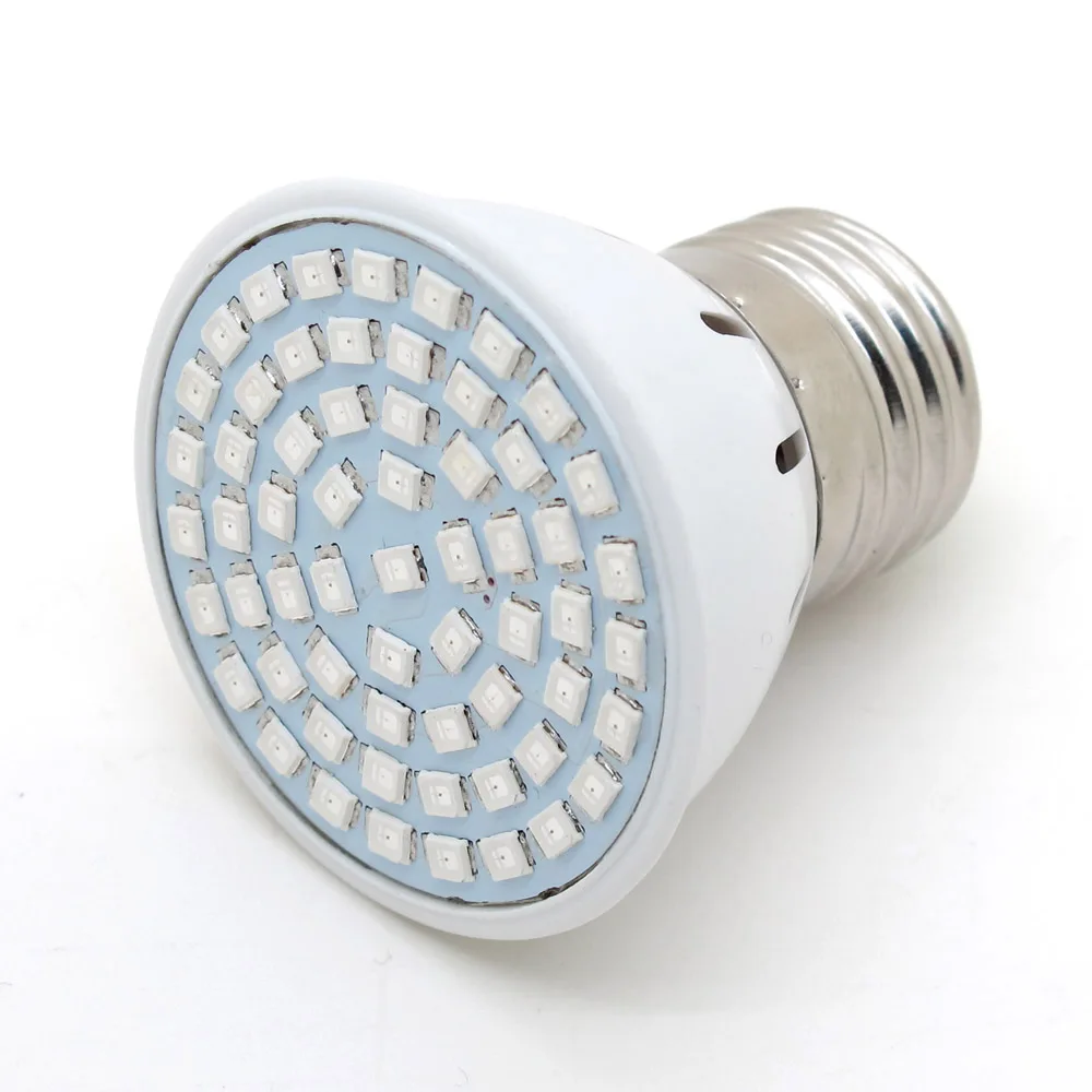 Лампа E27 5 Вт 40 красный и 20 синий 60 SMD Светодиодная лампа для выращивания растений