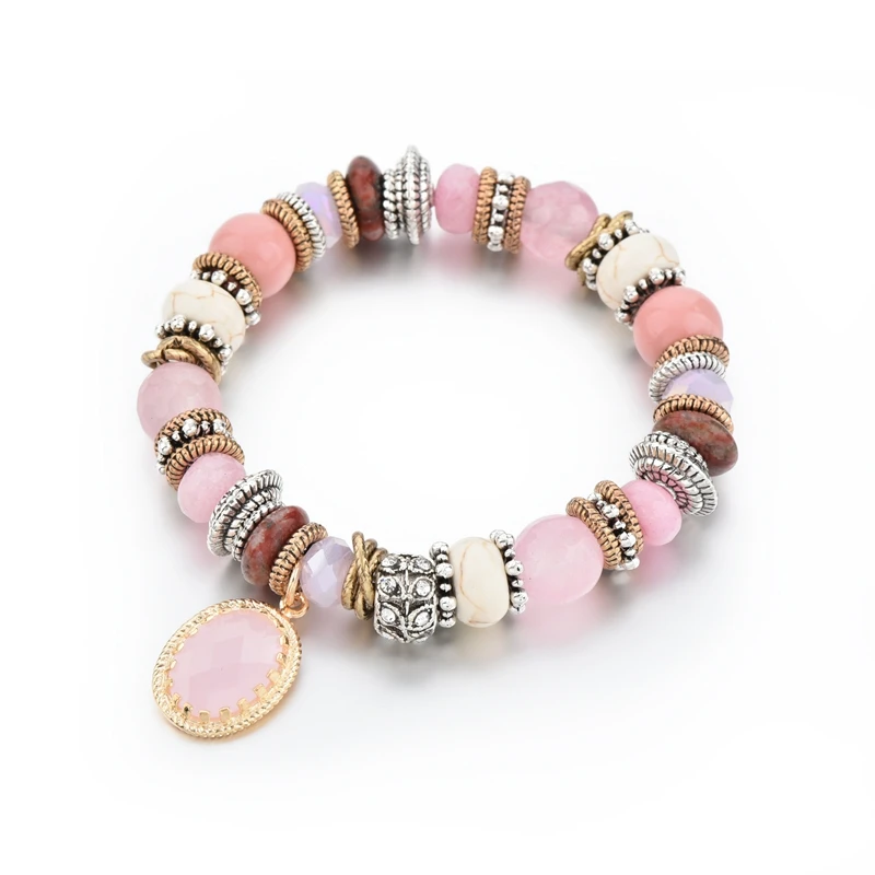 Szelam Pink/Gray Charm Bracelets & Bangles Crystal Stone Bracelets For Women Elastic Rope Chain Jewelry DIY SBR170041
Szelam Pink/Gray Charm Bracelets & Bangles Crystal Stone Bracelets For Women Elastic Rope Chain Jewelry DIY SBR170041