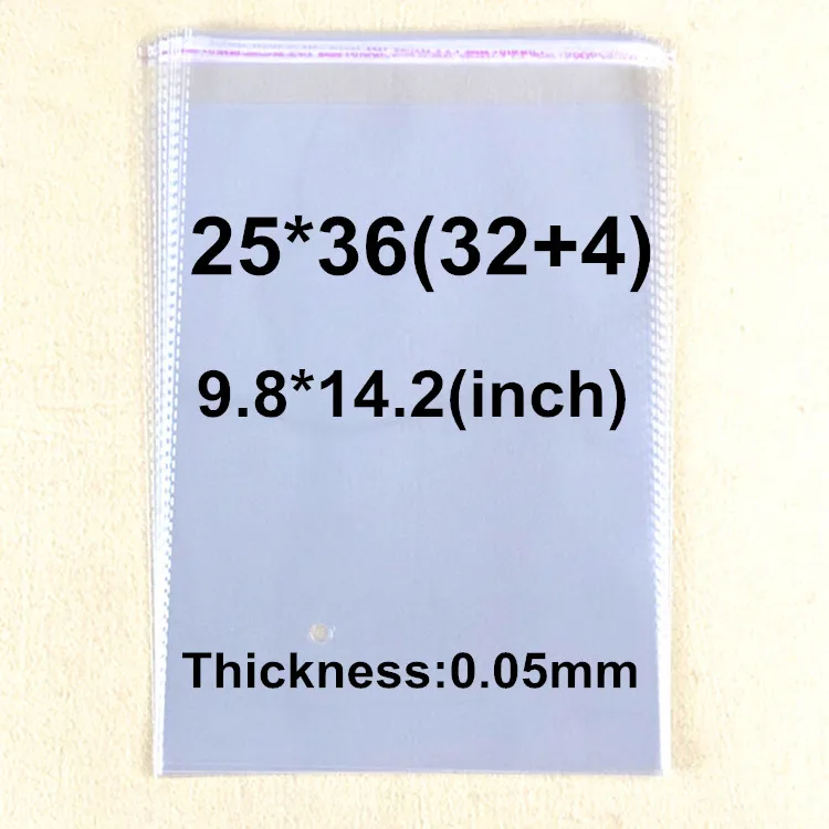 500 X Thickness 0.05mm Clear Plastic Bags Self Adhesive Seal Jewelry Gift Package Bag 25*36cm
500 X Thickness 0.05mm Clear Plastic Bags Self Adhesive Seal Jewelry Gift Package Bag 25*36cm