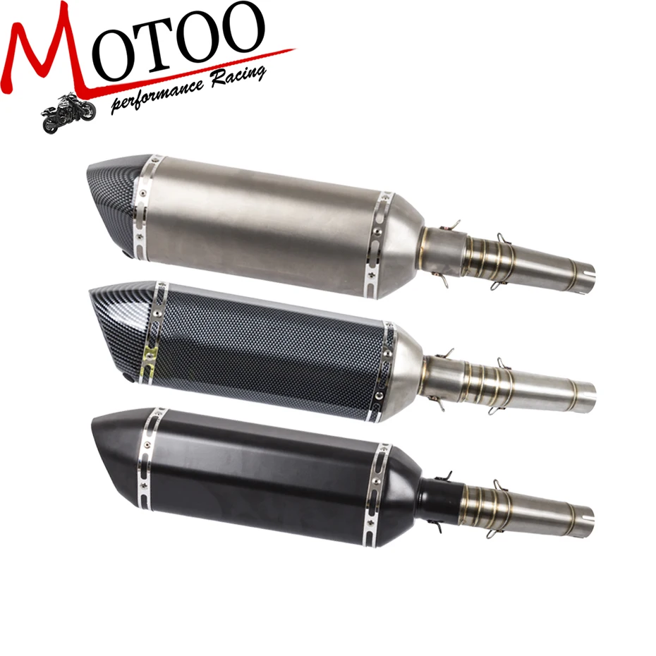 Motoo-47 см без шнуровки для HONDA NC700 NC750 NC750X 2012-2017 выхлопная труба глушителя из