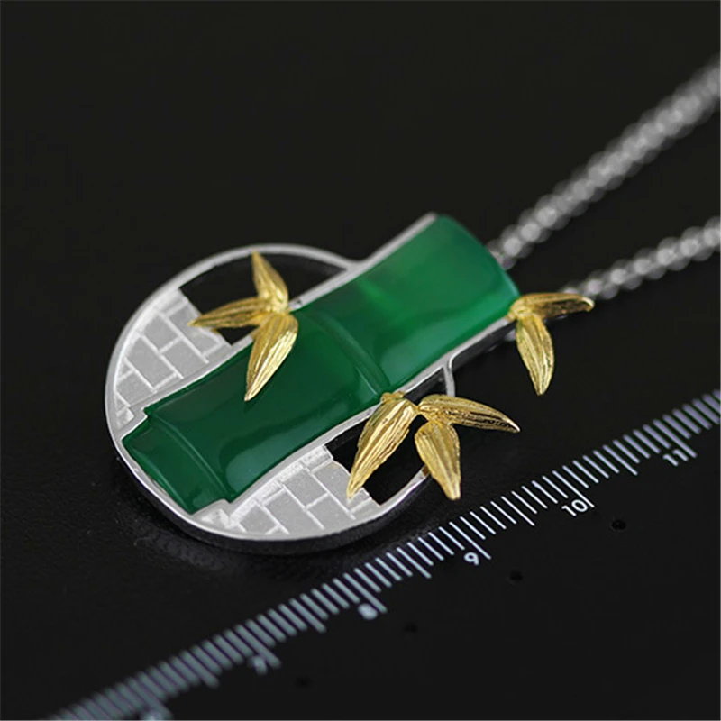 Real 925 Sterling Silver Natural Chalcedony Handmade Fine Jewelry Bamboo Pendant without Necklace Acessorios for Women
Real 925 Sterling Silver Natural Chalcedony Handmade Fine Jewelry Bamboo Pendant without Necklace Acessorios for Women