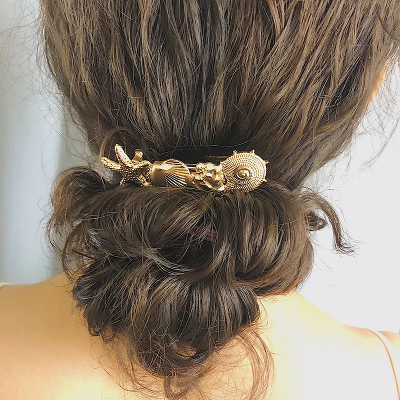 2019 Hot Sale Women Girls Elegant alloy summer shell hair Clips Barrettes Hairpins Female Hair Styling Accessories F011
2019 Hot Sale Women Girls Elegant alloy summer shell hair Clips Barrettes Hairpins Female Hair Styling Accessories F011