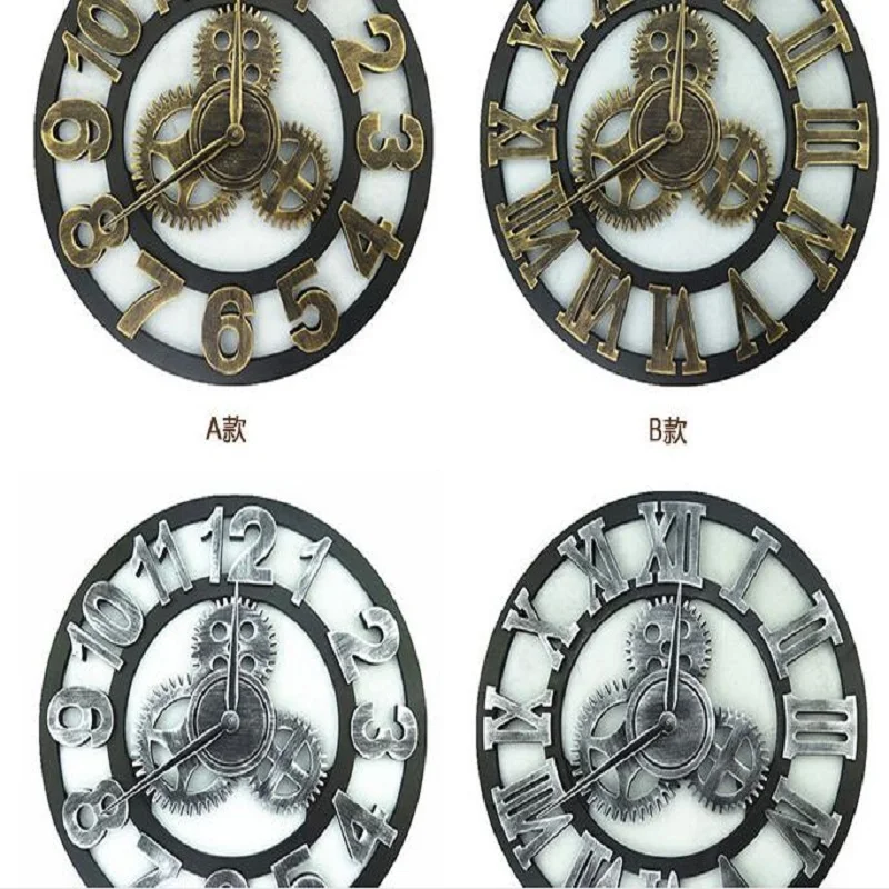 European and American style retro personality creative home living room bar decoration LOFT industrial wind gear mute wall clock
European and American style retro personality creative home living room bar decoration LOFT industrial wind gear mute wall clock