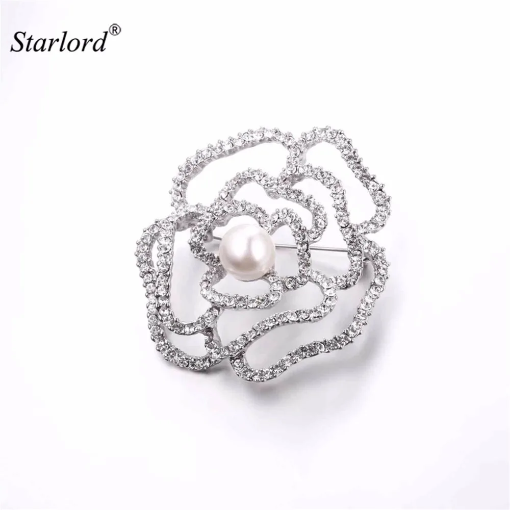 Starlord Flower Brooch Hollow Rose Design With Luxury Austrian Rhinestone&Synthetic Pearl Vintage Brooch/Pin For Women B2733
Starlord Flower Brooch Hollow Rose Design With Luxury Austrian Rhinestone&Synthetic Pearl Vintage Brooch/Pin For Women B2733