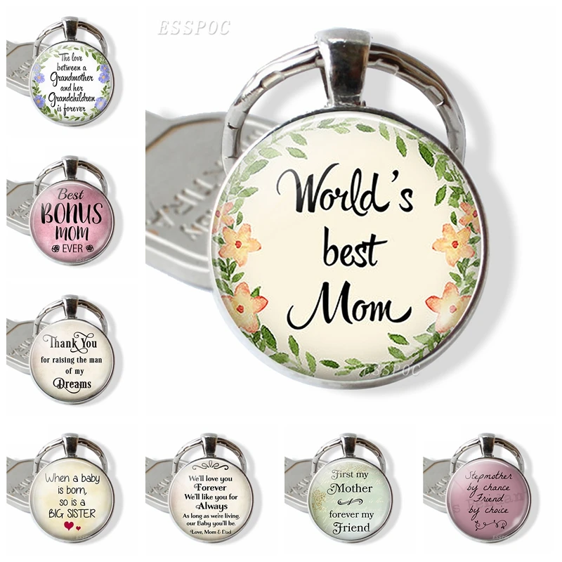 Worlds Best Mom Keychain Mother's Day Gifts Letters Glass Cabochon Metal Keychain Keyring Charistmas Gift for Mom Bonus Mom
Worlds Best Mom Keychain Mother's Day Gifts Letters Glass Cabochon Metal Keychain Keyring Charistmas Gift for Mom Bonus Mom
