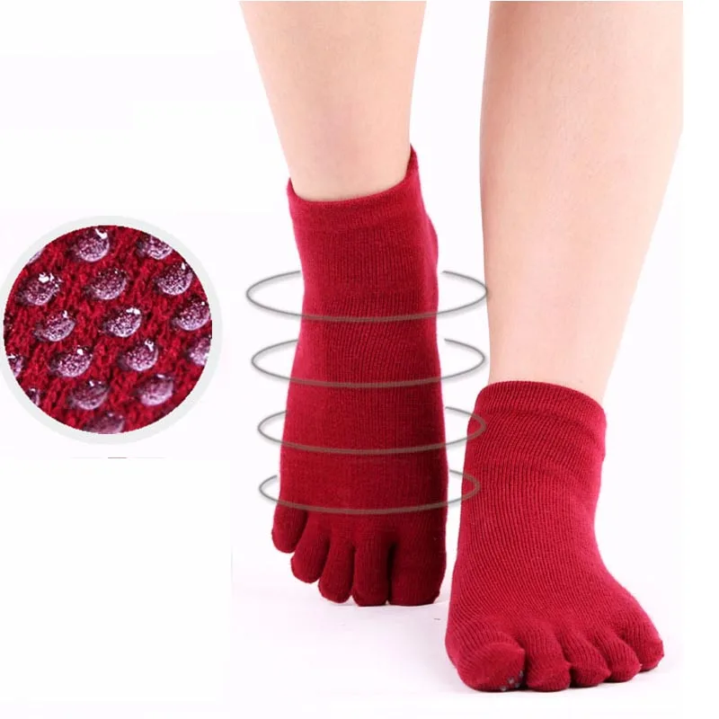 Yoga Pilates Socks Women Five Fingers with Grips Breathable Massage Sport Socks Half-fingers Cotton Non-slip Fitness Socks
Yoga Pilates Socks Women Five Fingers with Grips Breathable Massage Sport Socks Half-fingers Cotton Non-slip Fitness Socks