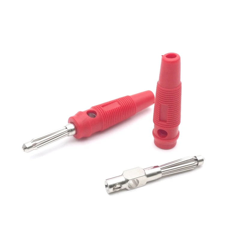 10pcs/lot 32A 4mm Banana Plug Copper High Current Insulated Shrouded Stackable Connector Soldering Type
10pcs/lot 32A 4mm Banana Plug Copper High Current Insulated Shrouded Stackable Connector Soldering Type
