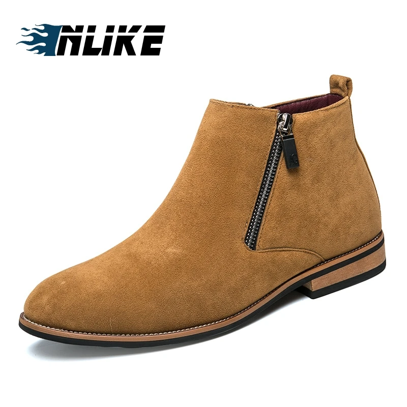 INLIKE Business Boots Mens Winter Ankle Boots Men Leather Double Zipper Side Boots Dress Shoes
INLIKE Business Boots Mens Winter Ankle Boots Men Leather Double Zipper Side Boots Dress Shoes