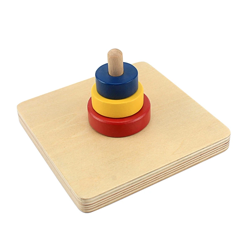 Montessori 3 Colors Discs On a Vertical Dowel Wooden Toys Baby Early Educational Preschool Training Toys for Infant Toddler Gift
Montessori 3 Colors Discs On a Vertical Dowel Wooden Toys Baby Early Educational Preschool Training Toys for Infant Toddler Gift
