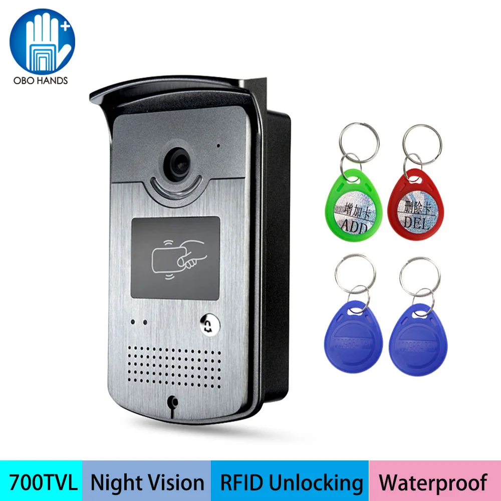 RFID Intercom Door Bell Video Door Phone System Entrance Machine IR COMS Outdoor Camera without Indoor Monitor 125KHz EM Reader
RFID Intercom Door Bell Video Door Phone System Entrance Machine IR COMS Outdoor Camera without Indoor Monitor 125KHz EM Reader