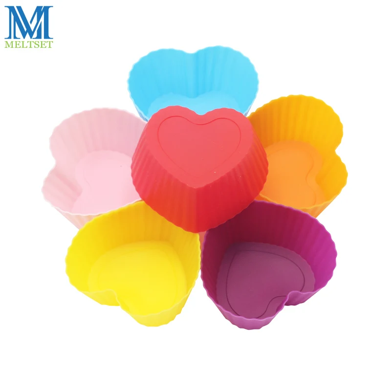 Meltset 12pcs/Lot Heart Shape Silicone Muffin Cups Cake Mold Cupcake Liners Baking Mold
Meltset 12pcs/Lot Heart Shape Silicone Muffin Cups Cake Mold Cupcake Liners Baking Mold