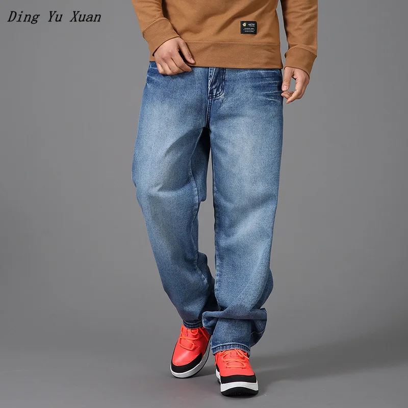 Men's Loose Blue Jeans Hiphop Skateboard Denim Pants Men Baggy Jeans Hip Hop Men Streetwear Rap Jeans Plus Big Size 42 44 46
Men's Loose Blue Jeans Hiphop Skateboard Denim Pants Men Baggy Jeans Hip Hop Men Streetwear Rap Jeans Plus Big Size 42 44 46