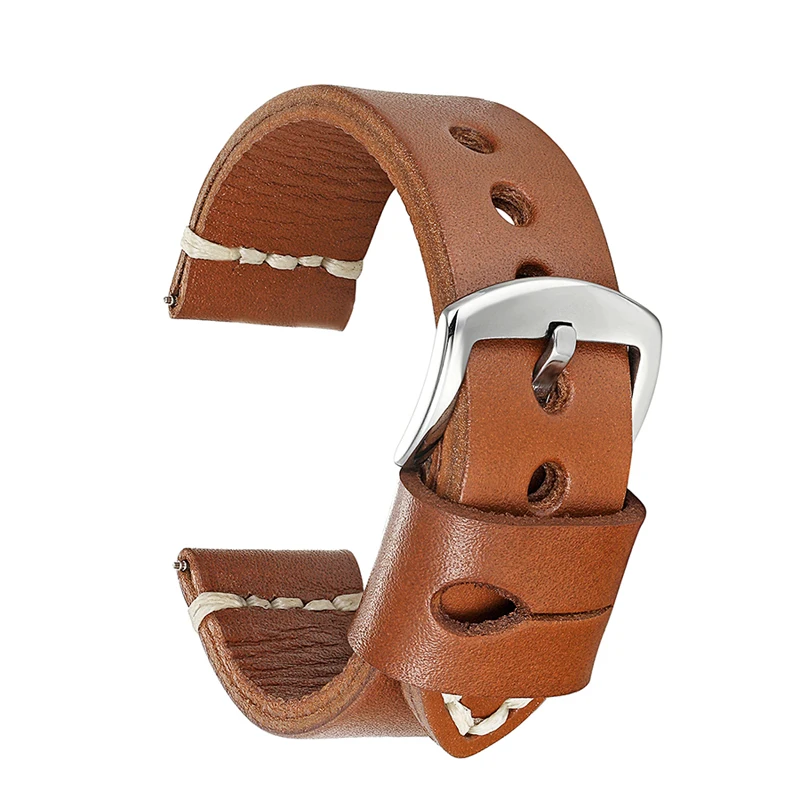 High Quality Leather Vintage Watch Strap 22MM Retro Genuine Leather Watchband Strap Man Watch Straps for Watch Pulseira
High Quality Leather Vintage Watch Strap 22MM Retro Genuine Leather Watchband Strap Man Watch Straps for Watch Pulseira