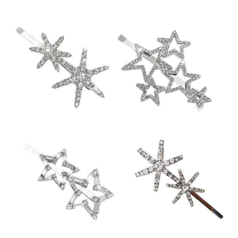 Sell at a loss! Minimalist Metallic Glitter Straight Bobby Pins Women Girls Shimmer Rhinestone Hollow Out Star Snowf
Sell at a loss! Minimalist Metallic Glitter Straight Bobby Pins Women Girls Shimmer Rhinestone Hollow Out Star Snowf