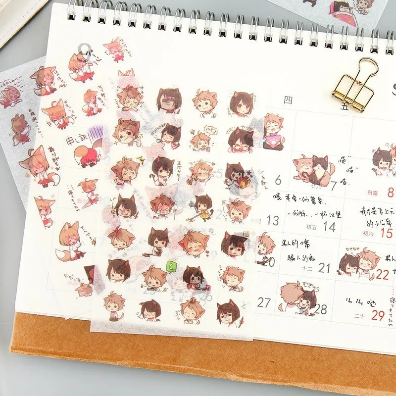 6PCS New Boy And Cat Series Children Stationery For DIY Albums Scrapbooking Diary Decoration Cartoon Depicting Stickers
6PCS New Boy And Cat Series Children Stationery For DIY Albums Scrapbooking Diary Decoration Cartoon Depicting Stickers