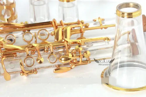 Music instrument gold plated key Bb clarinet acrylic transparent body clarinet
Music instrument gold plated key Bb clarinet acrylic transparent body clarinet