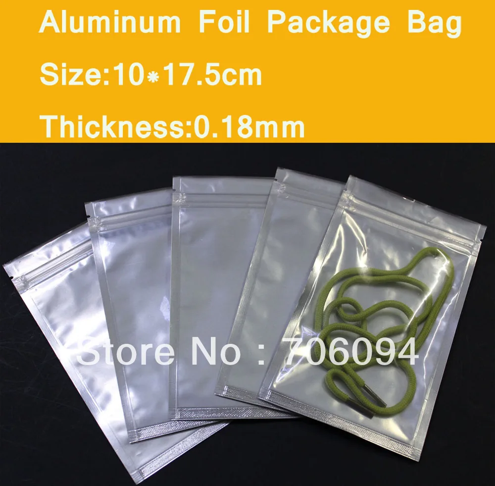 200pcs 10*17.5cm Clear Aluminum Foil Zipper Plastic bag,Ziplock Plastic bag,Aluminum Plastic Bag
200pcs 10*17.5cm Clear Aluminum Foil Zipper Plastic bag,Ziplock Plastic bag,Aluminum Plastic Bag
