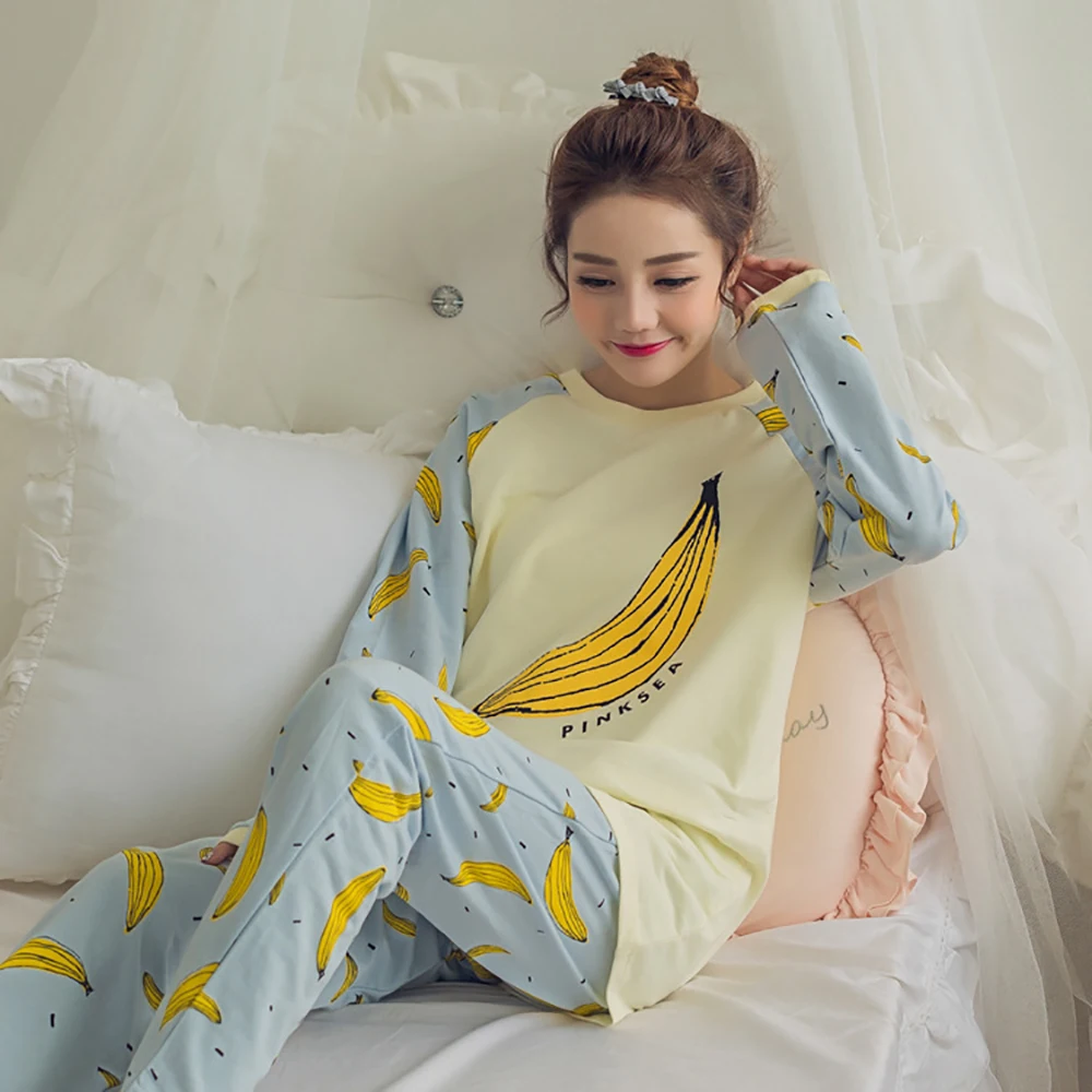 Autumn Women Pajamas Set Winter Warm Long Sleeve Nightgown Pink Cartoon Printed Cute Sleepwear Suit Girl Pijamas Mujer
Autumn Women Pajamas Set Winter Warm Long Sleeve Nightgown Pink Cartoon Printed Cute Sleepwear Suit Girl Pijamas Mujer