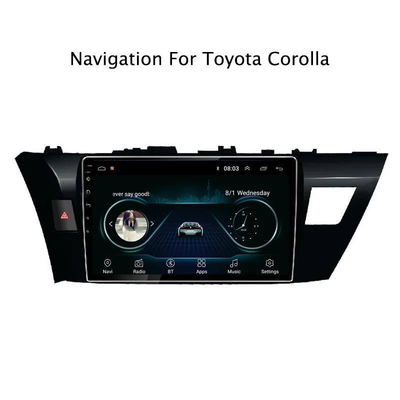 10 1 "2.5D IPS Android 8 автомобильный DVD GPS плеер для Toyota Levin corolla 2014 2016 Радио стерео
