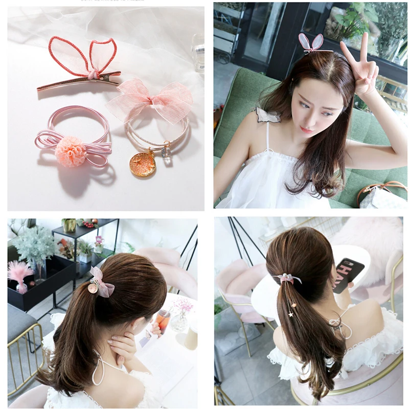 9Pcs/Set Ribbon Bowknot Hair Ropes Rubber Band Cute Hair Tie Bow Star Elastic Hair Band Women Girls Hair Accessories
9Pcs/Set Ribbon Bowknot Hair Ropes Rubber Band Cute Hair Tie Bow Star Elastic Hair Band Women Girls Hair Accessories
