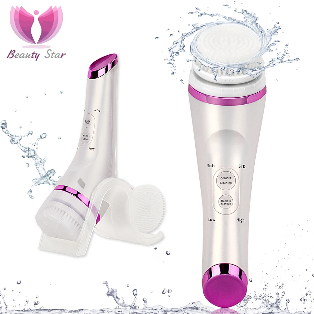 Beauty Star Heating Facial Cleaning Brush Ultrasonic Vibration Massager Washing Face Pore Cleanser Skin Care Tool Makeup Removal
Beauty Star Heating Facial Cleaning Brush Ultrasonic Vibration Massager Washing Face Pore Cleanser Skin Care Tool Makeup Removal