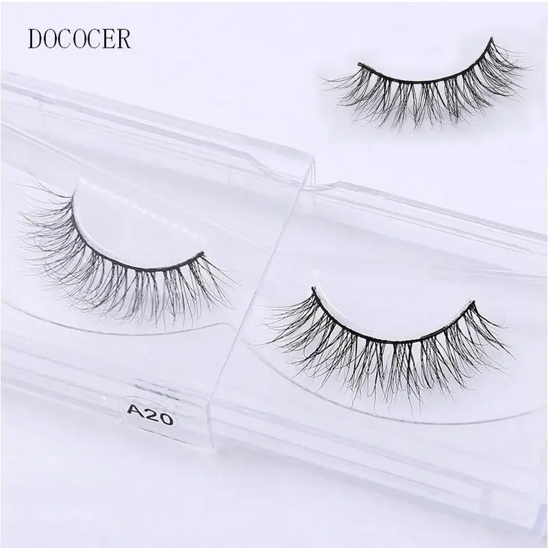 

DOCOCER eyelashes 3D mink eyelashes long lasting mink lashes natural dramatic volume eyelashes extension false eyelashes A20