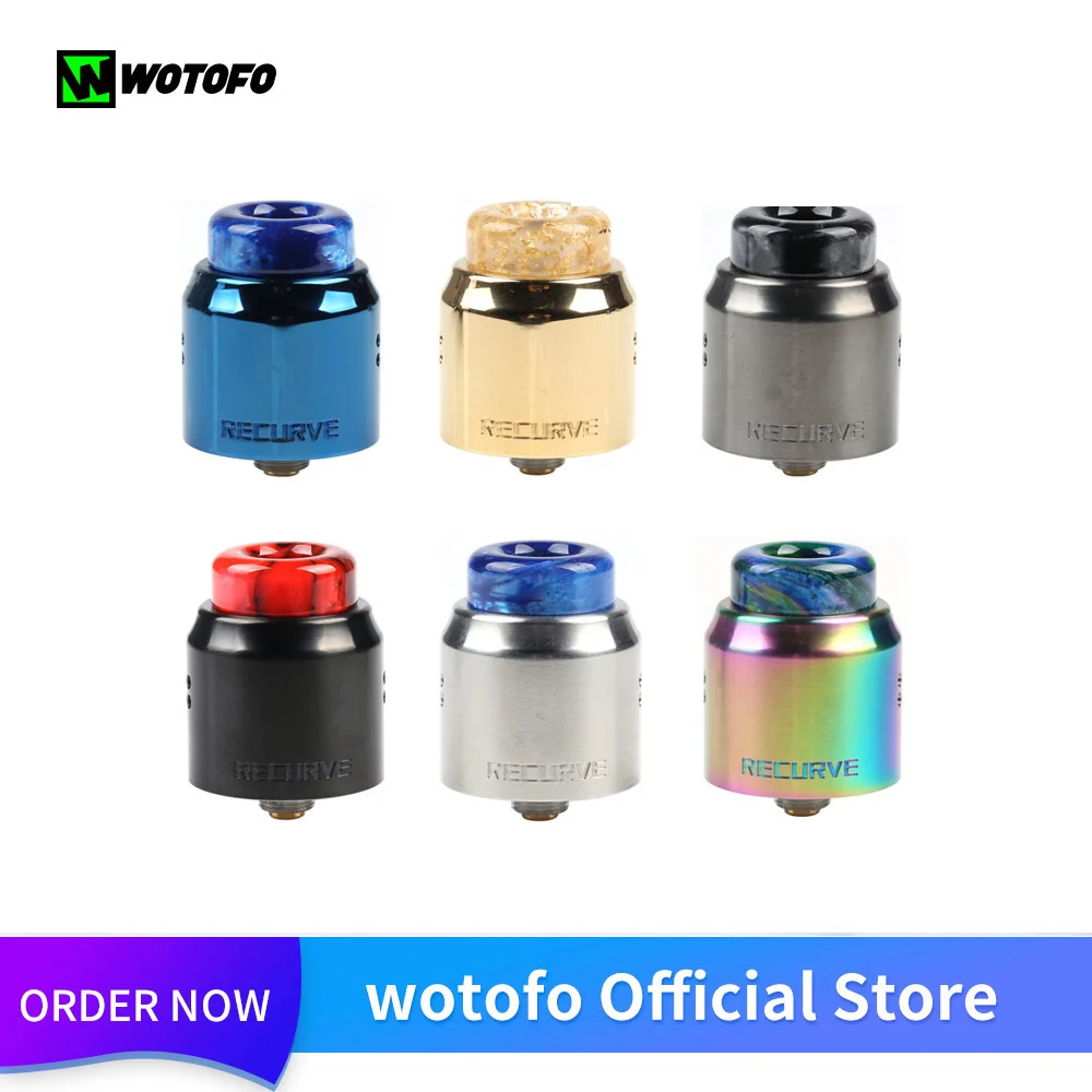Фото Оригинальный испаритель Wotofo Recurve Dual RDA для восстановления испарителя атомайзер 510