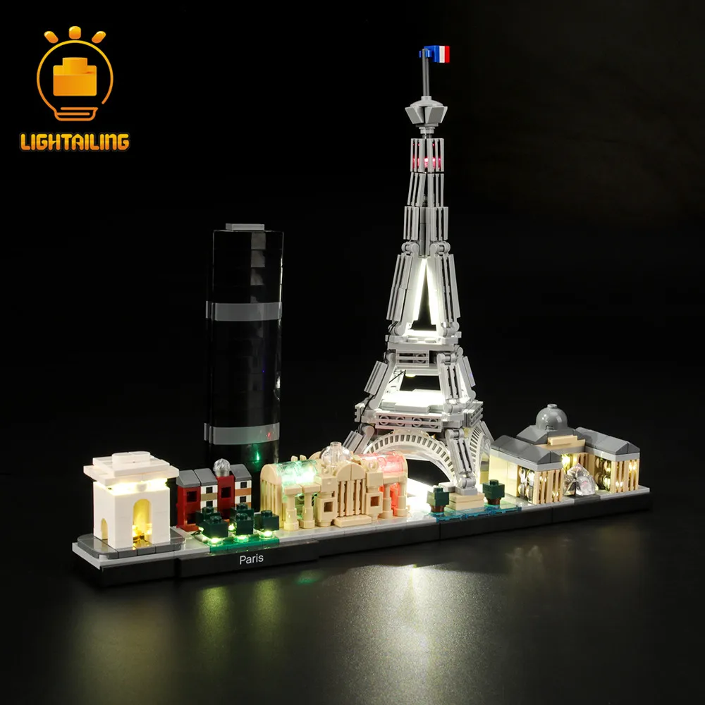 Комплект светодиодсветильник фонарей для архитектурного Парижского набора 21044