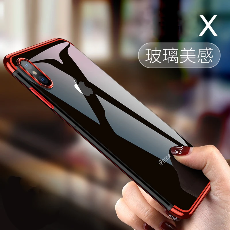 TPU Phone Case for iPhone X XR XS 11 12 13 Mini Pro MAX 6 6S 7 8 Plus SE 2020 Plating Soft Transparent Silicone Clear Cover
TPU Phone Case for iPhone X XR XS 11 12 13 Mini Pro MAX 6 6S 7 8 Plus SE 2020 Plating Soft Transparent Silicone Clear Cover