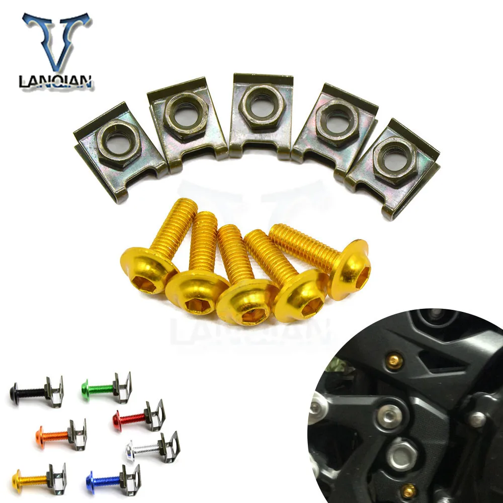 5PCS universal Motorcycle Accessories Fairing Bolt Spire Speed Fastener Clips Screw for BMW R1200RT /SE R1200ST S1000R S1000RR
5PCS universal Motorcycle Accessories Fairing Bolt Spire Speed Fastener Clips Screw for BMW R1200RT /SE R1200ST S1000R S1000RR