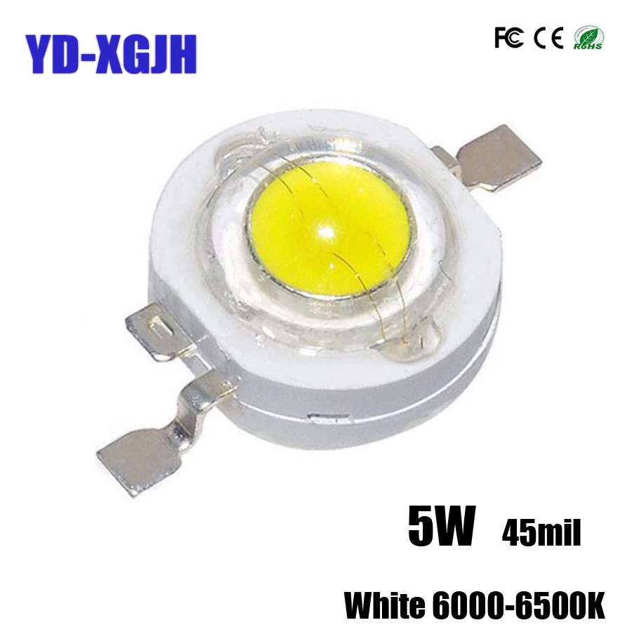 High-power led lamp bead 5W white light integrated lamp bead 45mil ceiling lamp DIY light source bulb lamp stage lantern
High-power led lamp bead 5W white light integrated lamp bead 45mil ceiling lamp DIY light source bulb lamp stage lantern