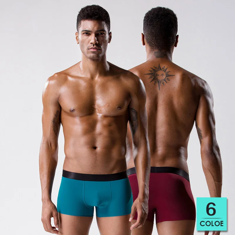 Ice Silk Seamless Solid Male Boxer Shorts Low-rise Fashion Youth Man Underwear Smooth Breathable Soft U Pouch Cueca Underpants
Ice Silk Seamless Solid Male Boxer Shorts Low-rise Fashion Youth Man Underwear Smooth Breathable Soft U Pouch Cueca Underpants