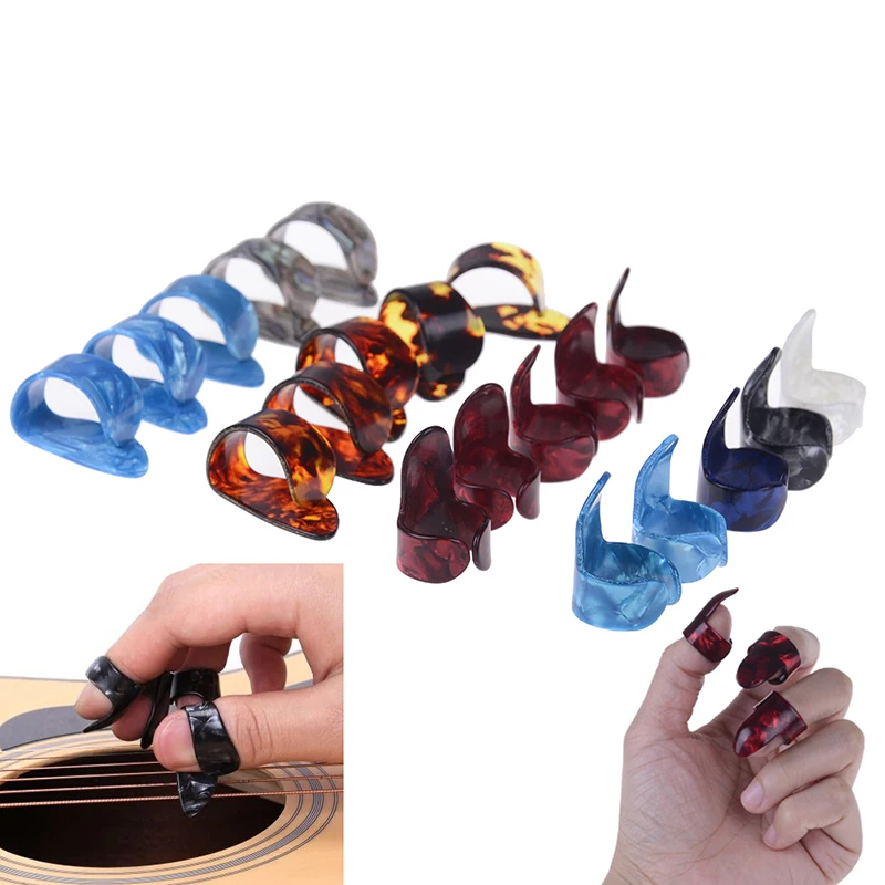 10pcs Steel Finger Thumb/Index Guitar Picks Mediator Celluloid Thumbpick Fingerpicks Shell Plectrum Guitar Accessories
10pcs Steel Finger Thumb/Index Guitar Picks Mediator Celluloid Thumbpick Fingerpicks Shell Plectrum Guitar Accessories