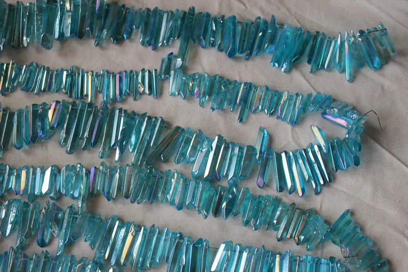 Цепочка с подвеской из кварцевого кристалла Rainbow Aqua Aura 50 шт.|necklace necklace|necklace