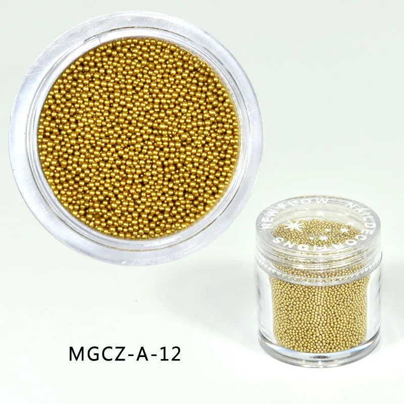 15gram/Pot 0.6mm-0.8mm Gold Caviar Nail Beads Glass Trend Caviar Nail Art Decorations Micro Beads MGCZ-012
15gram/Pot 0.6mm-0.8mm Gold Caviar Nail Beads Glass Trend Caviar Nail Art Decorations Micro Beads MGCZ-012