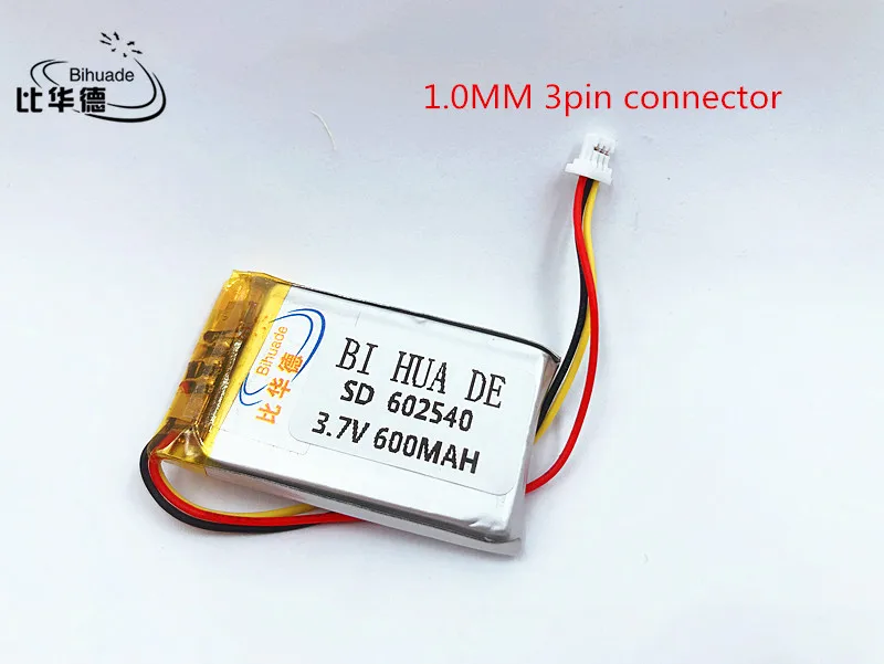 li-po 602540 3.7V 600mAh Rechargeable li-Polymer Li-ion Battery For 358 388 portable set-top box DVR MP3 toys
li-po 602540 3.7V 600mAh Rechargeable li-Polymer Li-ion Battery For 358 388 portable set-top box DVR MP3 toys