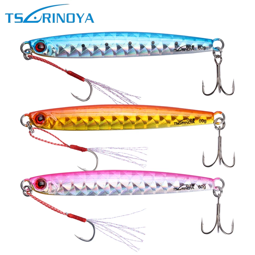 Tsurinoya 3pcs/lot Metal Jig Fishing Lure 20g/30g/45g/60g Jigging Lead Fish Wobbler Artificial Hard Bait For Trolling Fishing
Tsurinoya 3pcs/lot Metal Jig Fishing Lure 20g/30g/45g/60g Jigging Lead Fish Wobbler Artificial Hard Bait For Trolling Fishing