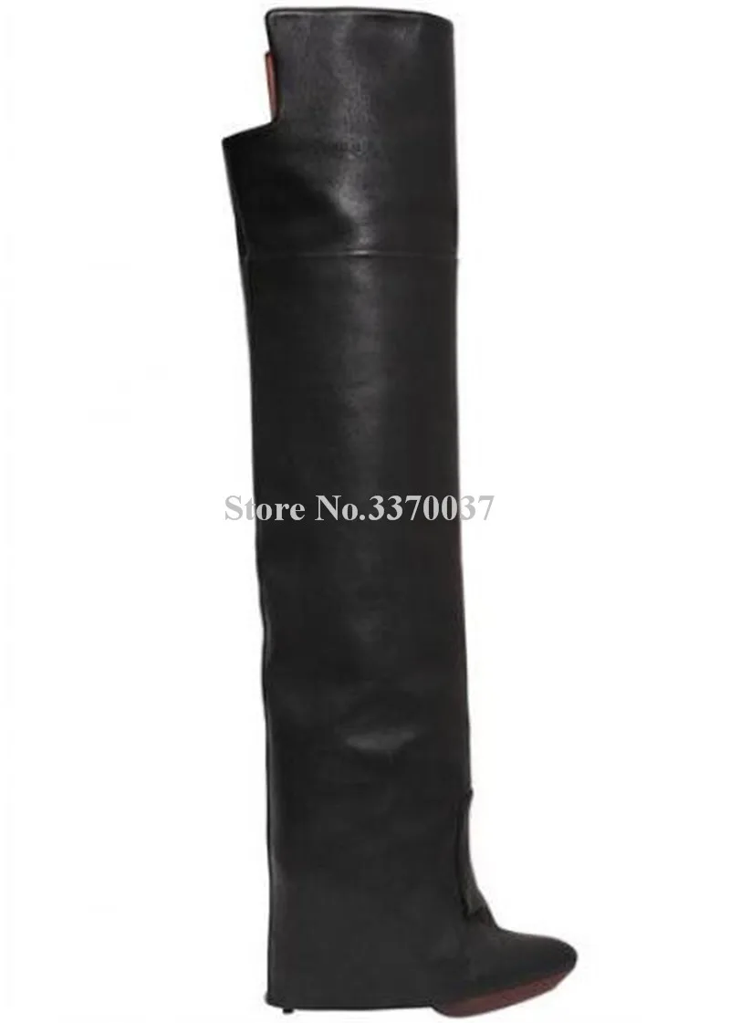 New Fashion Luxurious Over Knee Wedge Boots Pointed Toe Height Increasing Long Winter Motorcycle Boots Knight Boots
New Fashion Luxurious Over Knee Wedge Boots Pointed Toe Height Increasing Long Winter Motorcycle Boots Knight Boots