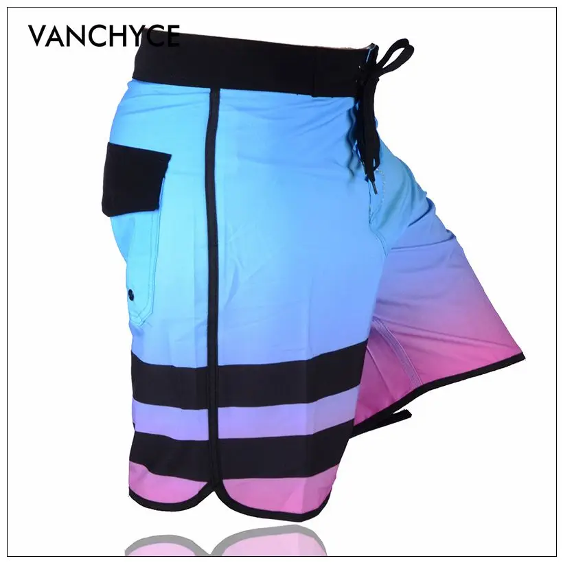 Мужские пляжные шорты VANCHYCE однотонные шорты-бермуды быстросохнущие Серебристые