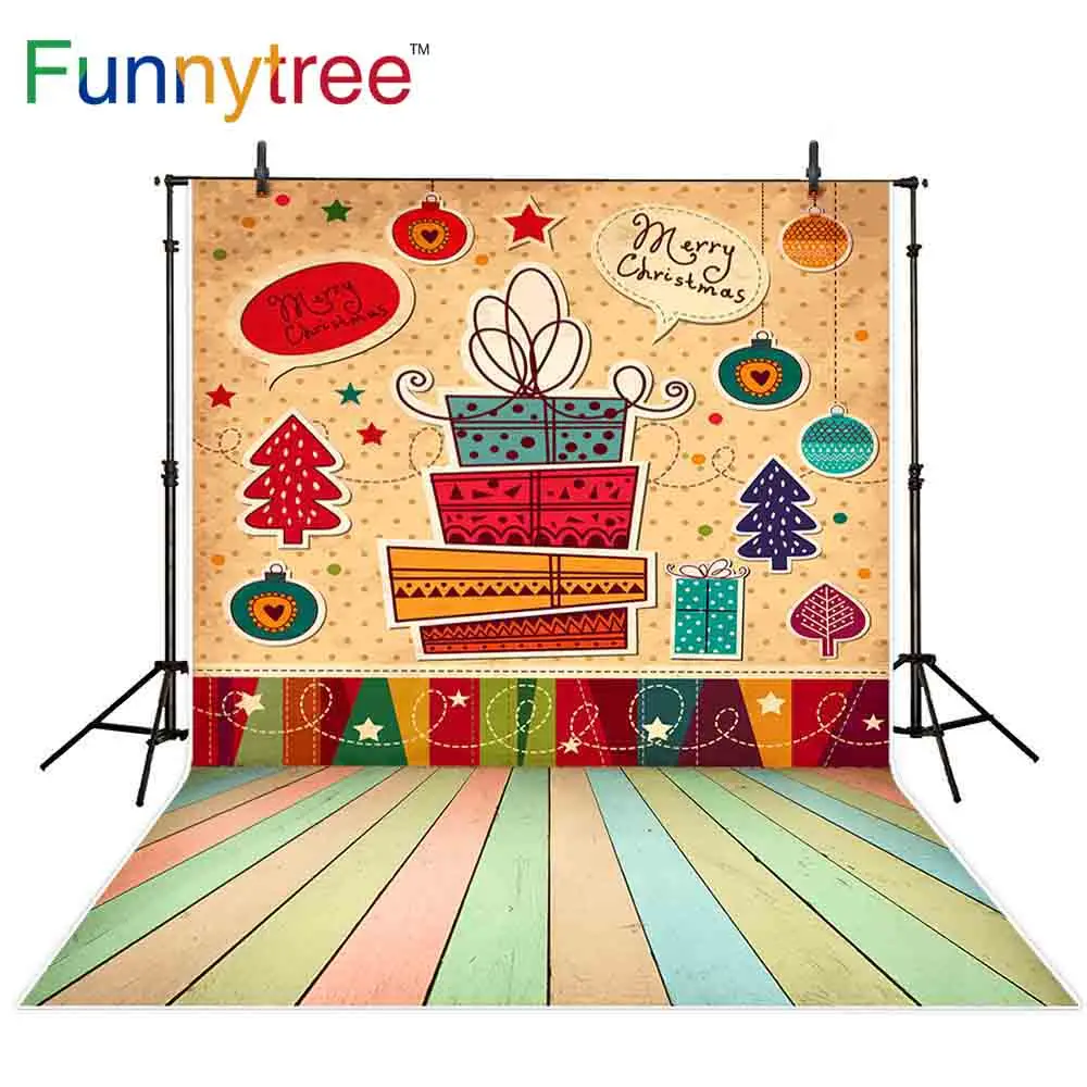Funnytree christmas background photography cartoon Texture gift tree spots colorful star wooden floor photo backdrops photophone
Funnytree christmas background photography cartoon Texture gift tree spots colorful star wooden floor photo backdrops photophone