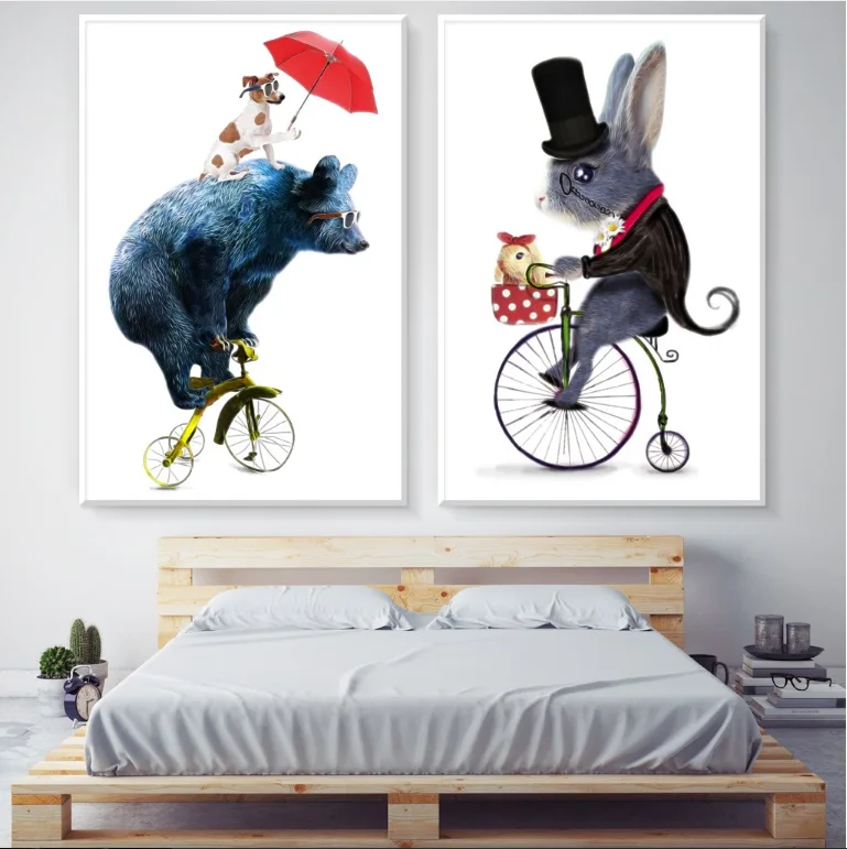 Nordic Creative Animals 2 Pieces Wall Art Print Picture Canvas Painting Poster for Living Room No Framed
Nordic Creative Animals 2 Pieces Wall Art Print Picture Canvas Painting Poster for Living Room No Framed