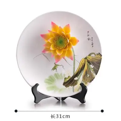The new Chinese Zen ornaments entrance ceramic decoration hanging lotus seat disc shelf creative arts and crafts ornaments
The new Chinese Zen ornaments entrance ceramic decoration hanging lotus seat disc shelf creative arts and crafts ornaments