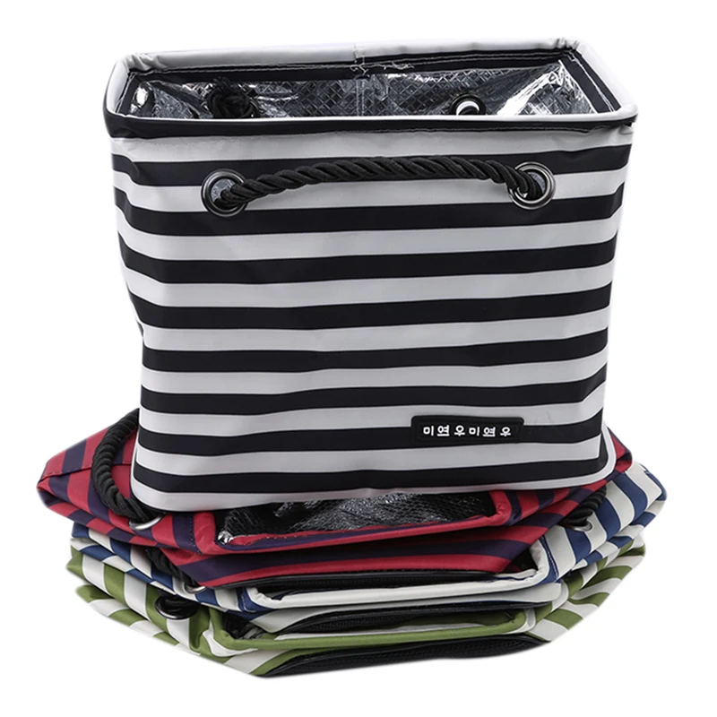Portable Insulated Lunch Bag Striped Thermal Bags Kids Baby Tote Lunch Box Outdoor Travel Picnic Bag
Portable Insulated Lunch Bag Striped Thermal Bags Kids Baby Tote Lunch Box Outdoor Travel Picnic Bag