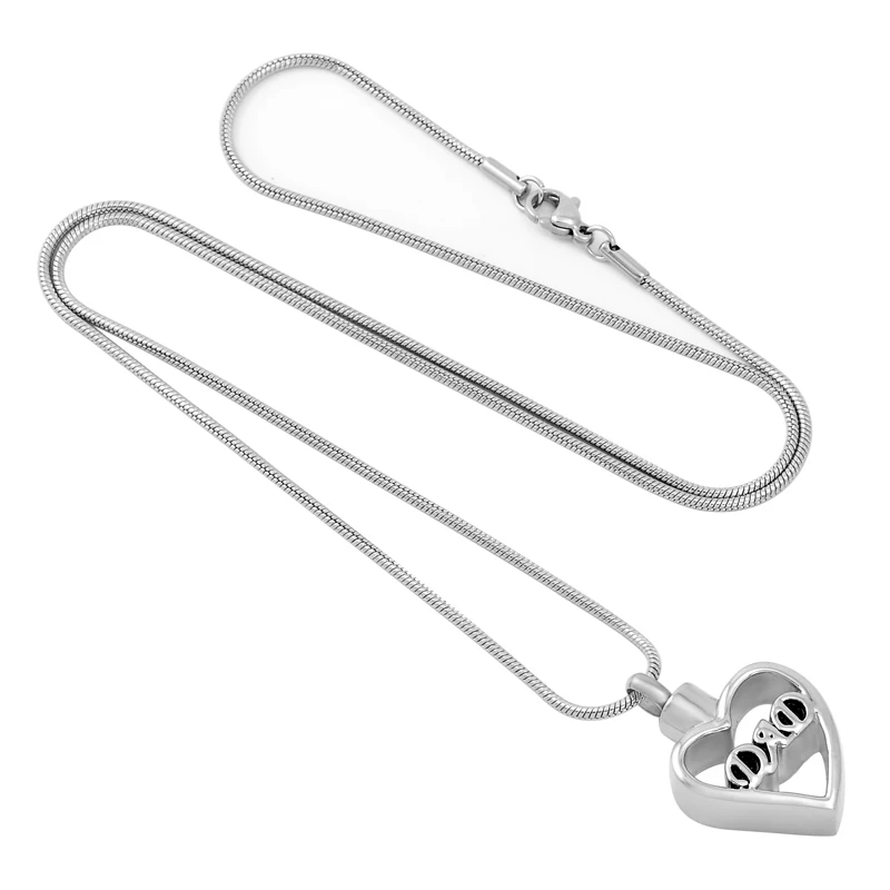 ILJ9592 DAD Engraving Hollow Heart Design Cremation Urn Necklace Funeral Jewelry Loss Family Human Ashes Holder Keepsake Locket
ILJ9592 DAD Engraving Hollow Heart Design Cremation Urn Necklace Funeral Jewelry Loss Family Human Ashes Holder Keepsake Locket
