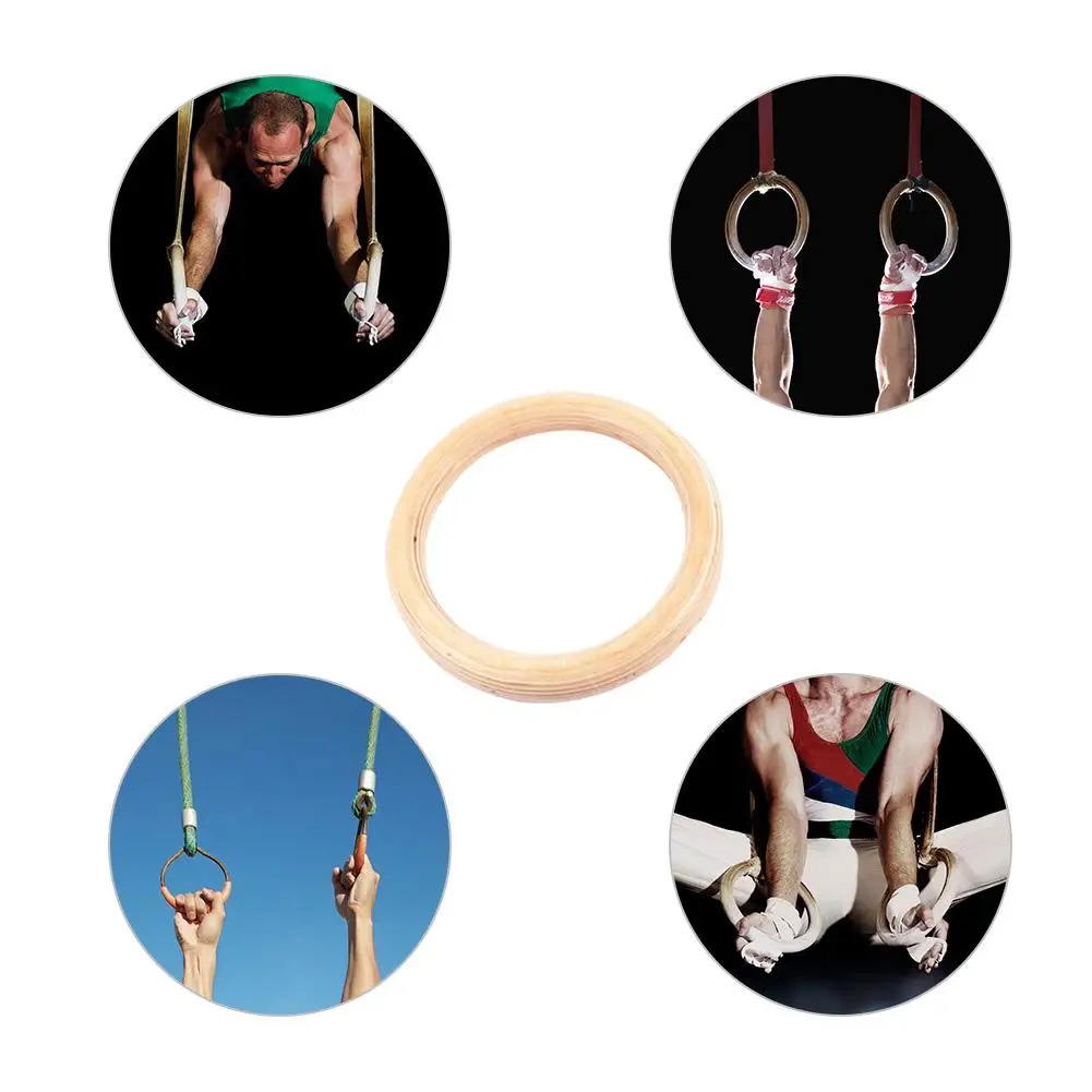1 шт. березы Фитнес кольца обучения гимнастики кольцо новые деревянные 28 мм
